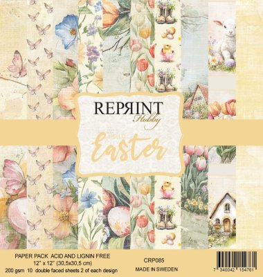 Reprint 12”x12” Paper Pack - Hello Easter Collection (10 sheets)