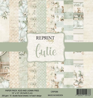 Reprint 12”x12” Paper Pack - Cutie Collection (10 sheets)