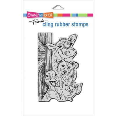 Stampendous Cling Stamp - Funny Farm