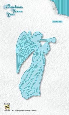Nellies Choice Christmas Scene Die - Angel