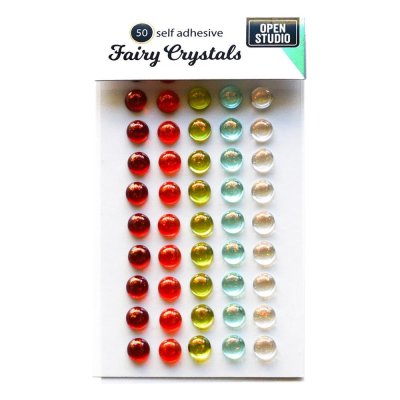 Memory Box Self-Adhesive Fairy Crystals - Christmas (50 pack)