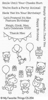 My Favorite Things - Party Animals Clear Stamps