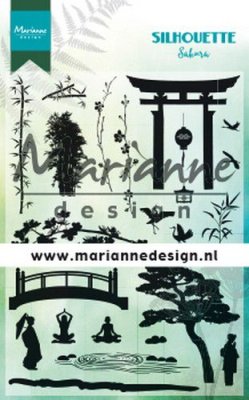 Marianne Design Clear Stamp Set - Silhouette Sakura