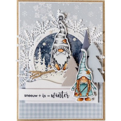 Marianne Design Clear Stamp & Die Set - Mrs Gnome