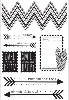 Kaisercraft Clear Stamp Set - Bow & Arrow