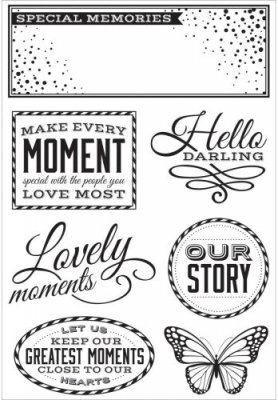 Kasiercraft Clear Stamp Set - All That Glitters