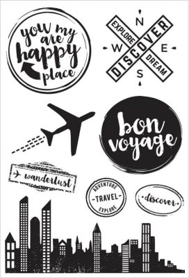 Kaisercraft Clear Stamp Set - Just Landed