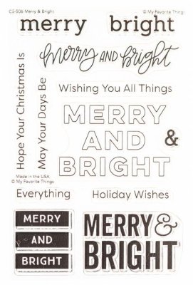 My Favorite Things 4"x6" Clear Stamps - Merry & Bright