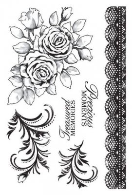 Kaisercraft Clear Stamp Set - English Rose