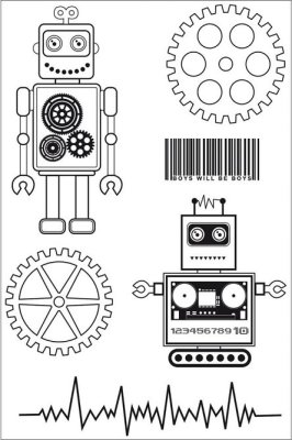 Kaisercraft - Technologic Clear Stamp Set