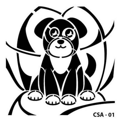 Cadence 15x15cm Mask Stencil - Dog