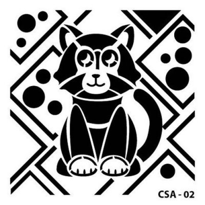 Cadence 15x15cm Mask Stencil - Cat