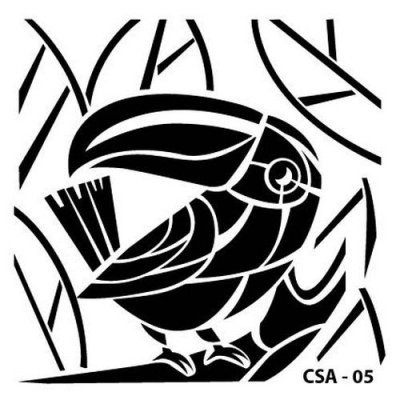 Cadence 15x15cm Mask Stencil - Toucan