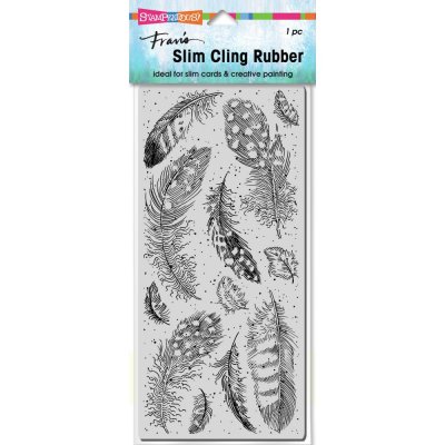 Stampendous Cling Stamp - Slim Feathers