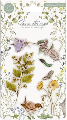 Craft Consortium A5 Clear Stamp Set - Wild Flowers