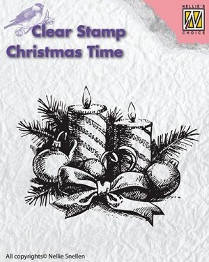 Nellies Choice Clearstamp - Christmas Time Candles