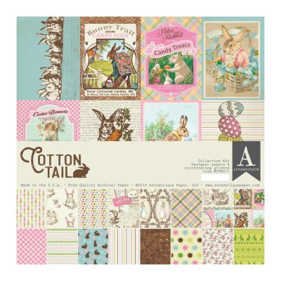 Authentique 12"x12" Collection Kit - Cottontail (17 sheets)
