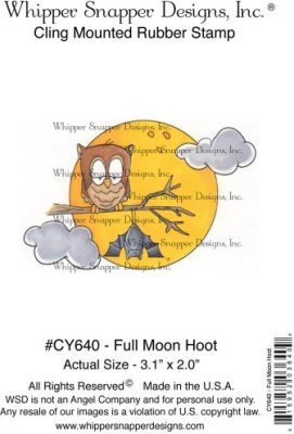 Whipper Snapper Cling Stamp - Full Moon Hoot