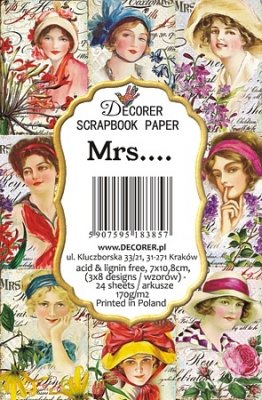 Decorer Mrs.… Paper Pack (7x10.8cm)