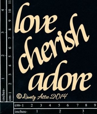 Dusty Attic - Love Cherish Adore 3pk (DA0025)
