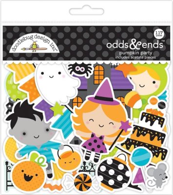 Doodlebug Odds & Ends Die-Cuts - Pumpkin Party (117 pack)