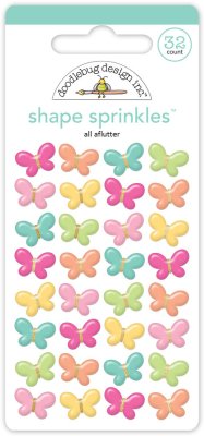 Doodlebug Design Shape Sprinkles - All Aflutter