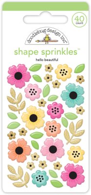 Doodlebug Design Shape Sprinkles - Hello Beautiful