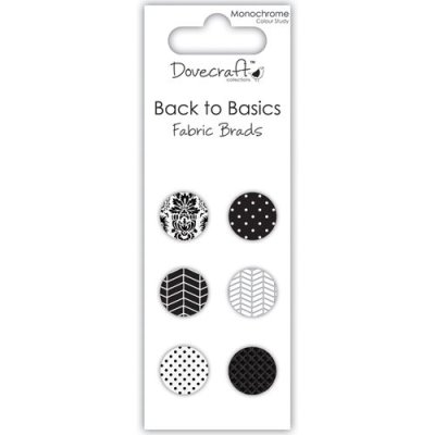 Dovecraft Back to Basics Monochrome Brads