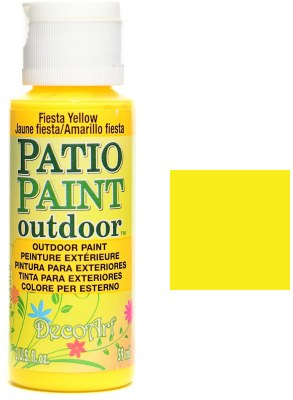 DecoArt Outdoor Patio Paint - Fiesta Yellow