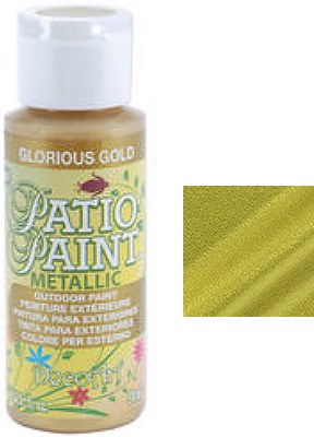 DecoArt Outdoor Patio Paint - Glorious Gold