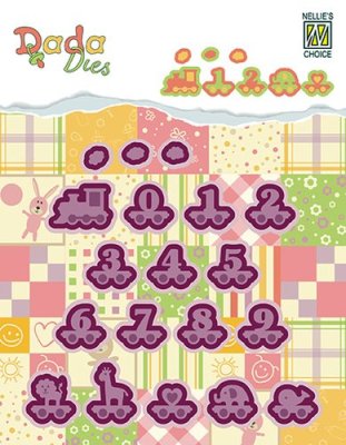 Nellies Choice DADA Baby Die - Alphabet Train Numbers