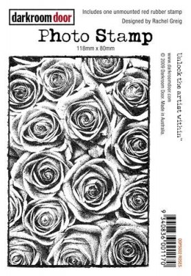 Darkroom Door Unmounted Rubber Stamp - Roses