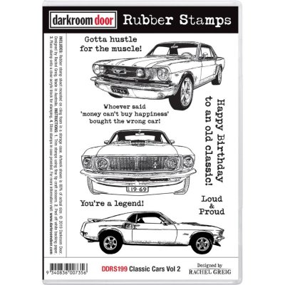 Darkroom Door 7"x5" Cling Stamps - Classic Cars Vol 2
