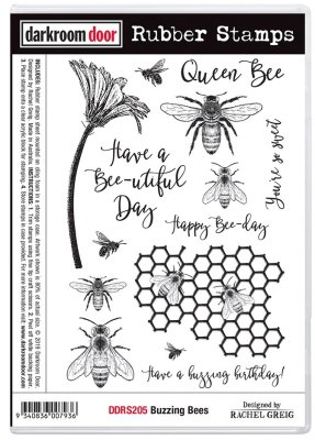 Darkroom Door Cling Stamps - Buzzing Bees