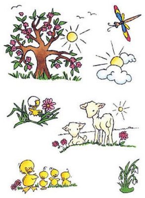 Marianne Design Clearstamp Set - Spring Theme
