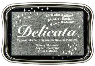 Tsukineko Delicata Large Inkpads - Silvery Shimmer