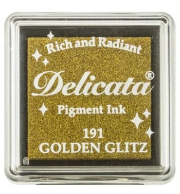Tsukineko Delicata Small Inkpads - Golden Glitz