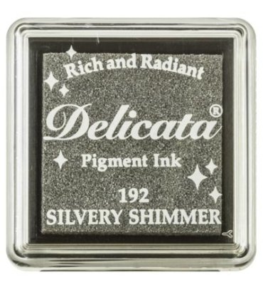 Tsukineko Delicata Small Inkpads - Silvery Shimmer
