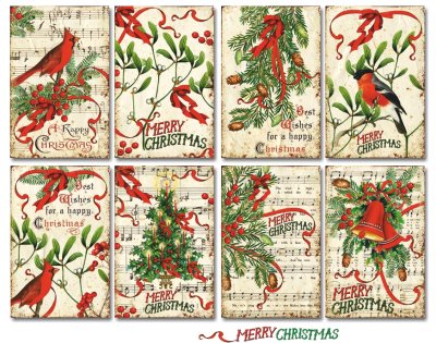 Decorer Merry Christmas Paper Pack (7x10.8cm)