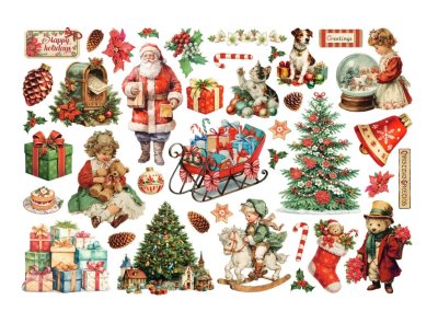 Stamperia Ephemera Pack - Classic Christmas