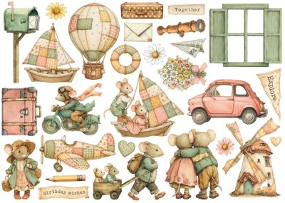 Stamperia Ephemera Pack - Cozy Family