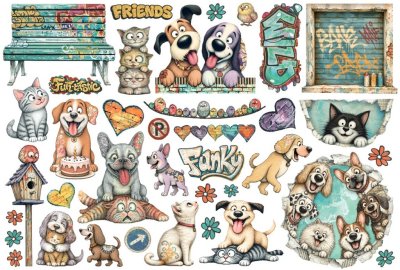 Stamperia Ephemera Pack - Furry Friends 2