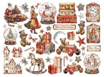 Stamperia Assorted Die Cuts - Gear up for Christmas