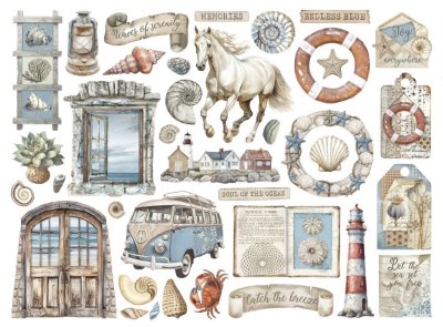 Stamperia Die Cuts - Silent Sea