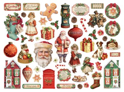 Stamperia Assorted Die Cuts - Classic Christmas
