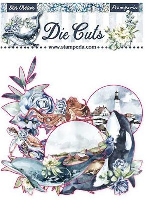 Stamperia Die-Cuts - Sea Dream, Romantic