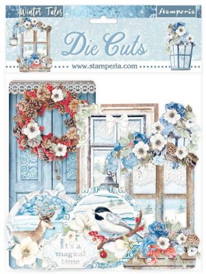 Stamperia Die Cuts - Winter Tales Quotes & Labels