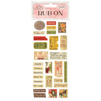 Stamperia Rub-Ons 10,16x21,6cm - Create Happiness Labels