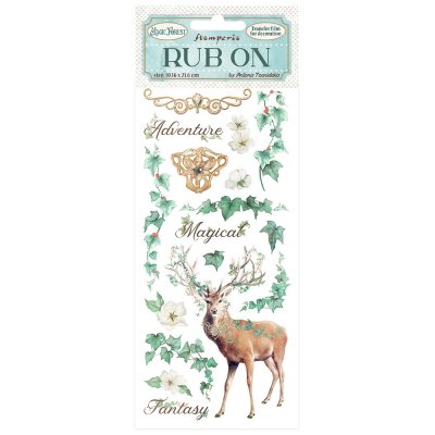 Stamperia Magic Forest Rub-Ons 4x8,5 Inch Deer