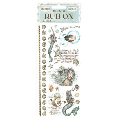 Stamperia 4”x8,5” Rub-Ons - Songs of the Sea Mermaid
